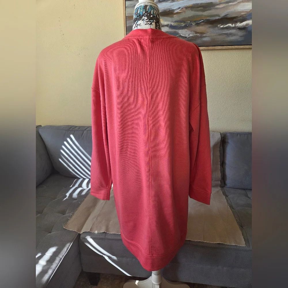 NWOT GAP Sweatshirt Dress - Coral (Peach) - Size S - Picture 3 of 3